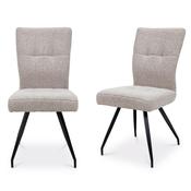Dalila Fabric Dining Chair Cobble Natural Pair image