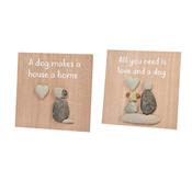 Dog Pebble Plaque