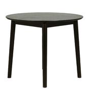 Doolin Round Dining Table 90 cm Black image