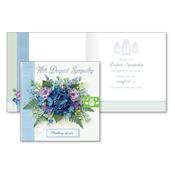 Eco Friendly With Sympathy Card Blue Hydrangea image