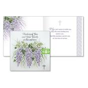 Eco Friendly With Sympathy Family Card Wisteria image