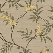 Eleganza Gold Floral Textured Wallpaper image