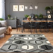 Elise Geometric Rug Silver image