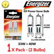 Energizer G9 Halogen 33W Bulbs 40W Glear Lamp image
