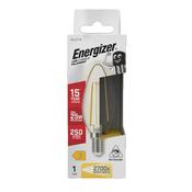 Energizer LED 2.4W Bulb (25W) E14 Clear Glass Candle Lamp image