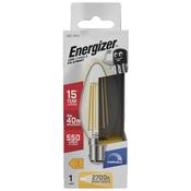 Energizer LED 5W Bulb (40W) B15 Clear Candle Lamp Dimmable image