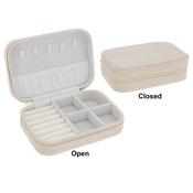 Equilibrium Oblong Velvet Jewellery Box Cream