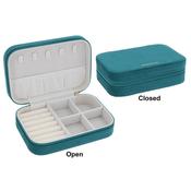 Equilibrium Oblong Velvet Jewellery Box Teal