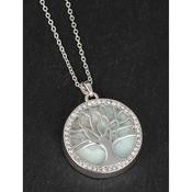 Equilibrium Silver Plated Amazonite Tree of Life Necklace image