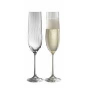 Galway Crystal Erne Champagne Flute Glass Pair - Elegant Flute Glass Set for Celebrations &amp; Glassware Collection