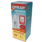 Eveready G4 Halogen Bulb 20W Glear Oven Capsule Lamp image