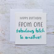 Fabulous Friend Rude Birthday Card image