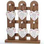 Floral Heart Hanger with Wording