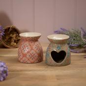 Floral Stoneware Wax Melt Burner image