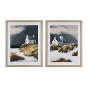 Framed Canvas Beyond The Dunes 60 X 75cm 2 Asst image