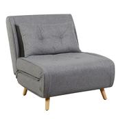 Freya Accent Chair Grey - Stylish Fabric Living Room Chair image