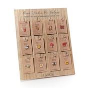 Garden Birds Mini Wooden Brooch