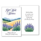 Get Well Wishes Card Lavender Field image