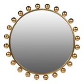 Bobble Edge Round Wall Mirror Gold - Luxury Furniture Décor image