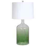 Green Glass Bottle Table Lamp image