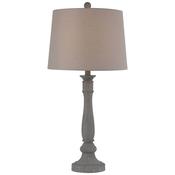 Grey Column Table Lamp image