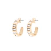 Tipperary Crystal Art Deco Gold Hoop Earrings for Women – Elegant Jewellery Earrings for Everyday &amp; Occasion Wear