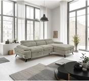 Hannah Corner Sofa Bed RHF Cream