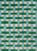 Harlequin Basketweave Geometric Rug Emerald/Aquamarine image