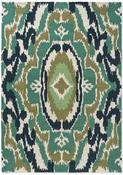Harlequin Ixora Outdoor Rug Emerald Palm Chartreuse image