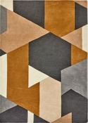 Harlequin Popova Geometric Rug Caramel/Slate/Shell