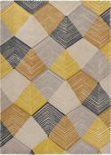 Harlequin Rhythm Geometric Rug Safron image