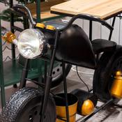 Harley Motorbike Bar Black – Vintage Industrial Bar Counter Console Table