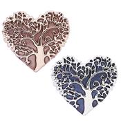Heart Tree of Life Magnetic Brooch image