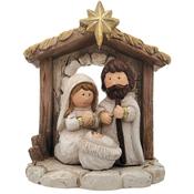 Holy Family Resin Nativity in Stable image