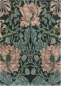Morris &amp; Co Honeysuckle &amp; Tulip Floral Rug Teal image