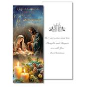 I Lit a Candle for You Christmas Card Holy Family image