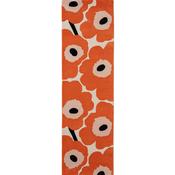 Marimekko Unikko Floral Rug Orange Red Runner image