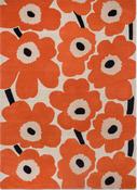 Marimekko Unikko Floral Rug Orange Red image