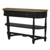 Jardin 1 Drawer Console Table with 2 Shelves Black image