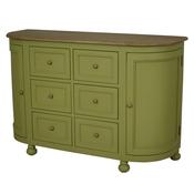 Jardin 6 Drawer Sideboard Green image