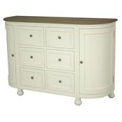 Jardin 6 Drawer Sideboard White