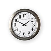 Laura Ashley Gibson Brushed Stainless Large Wall Clock