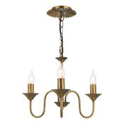 Lydian 3 Light Pendant Antique Bronze – Adjustable Hanging Ceiling Light Fitting image