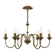 Lydian 6 Light Pendant Antique Bronze – Adjustable Hanging Ceiling Light Fitting Only image