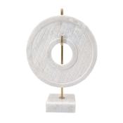 Modern Marble Sculpture on Stand – Artistic Centerpiece Ornament