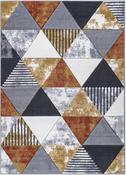 Mason Geometric Rug - 109 Grey Orange image