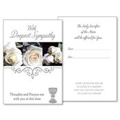 Mass for the Bereaved Card White Roses