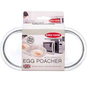 Microwave 2 Egg Poacher Clear – Easy Egg Poacher for Quick Breakfasts &amp; Efficient Food Preparation at Home