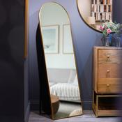 Modena Floor Standing Arch Mirror Gold – Full Length 160 cm
