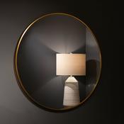 Modena Round Mirror Gold 90cm – Elegant Gold Wall Mirror